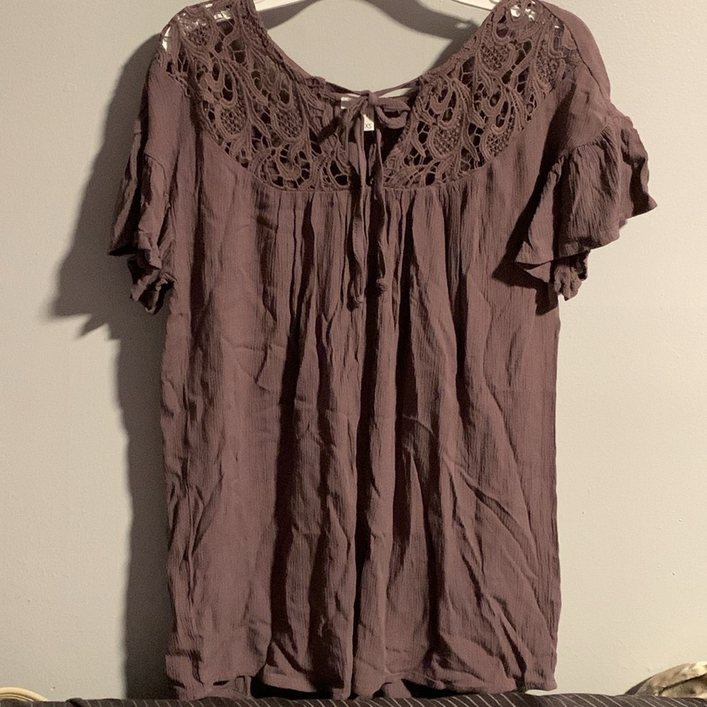NWT Maurice’s Purple Lace Blouse